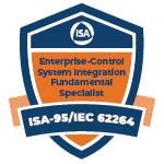 ISA-95-IEC 62264 Enterprise-Control System Integration E-CSI Fundamentals Specialist Certificate Badge Icon