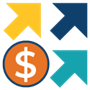 money arrows icon